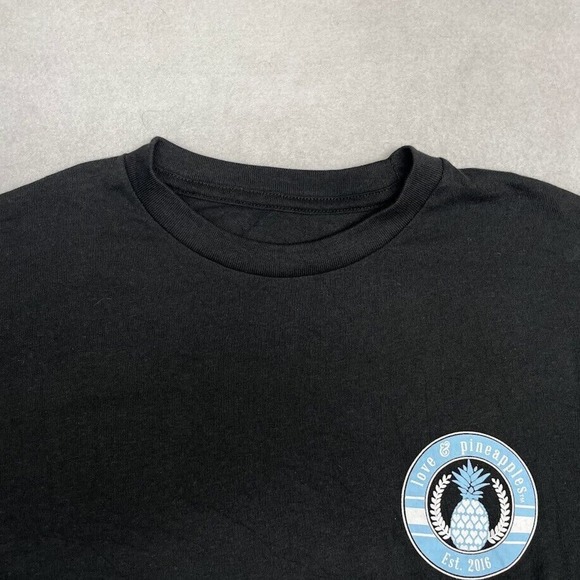 Love & Pineapples Lets Go Girls Tee Thrifted Vintage Style Size S - Picture 10 of 11